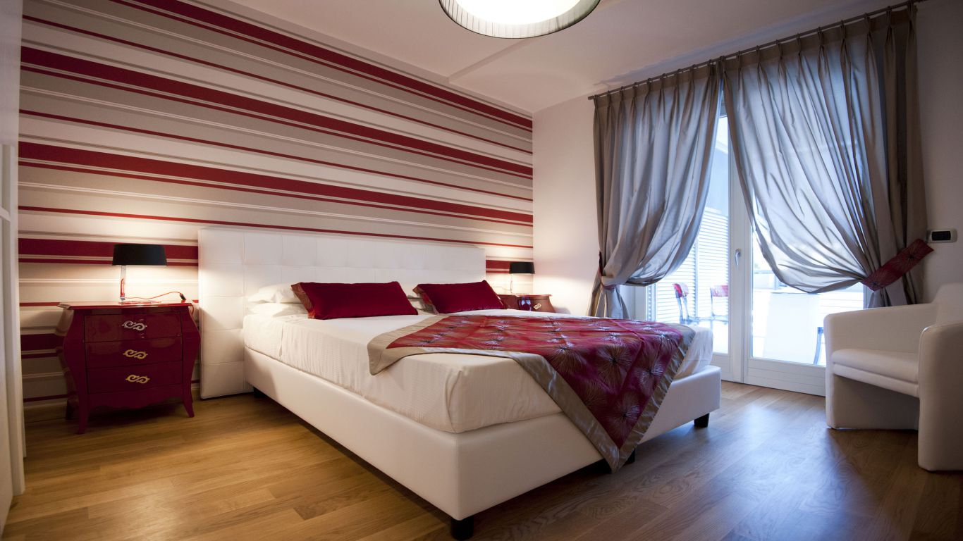 myapartsuite-rome-trastevere-red-apartment-room